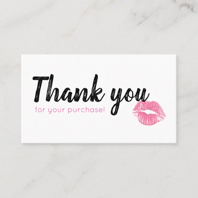 Cartão da lealdade de Lippies da aguarela (Frente)