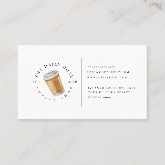 Cartão da lealdade para o cartão de visita da (Frente)