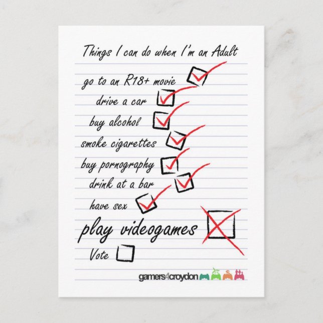 Cartão da lista de verificação (Frente)