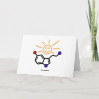 Cartão da luz do sol da serotonina