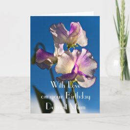 CARTÃO DA MÃE DA ERVILHA DOCE