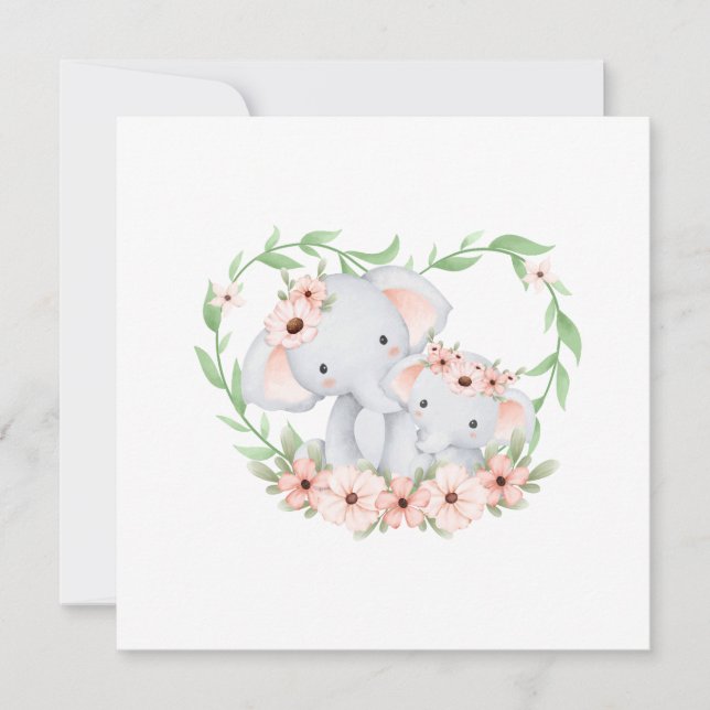 Cartão da mamãe e do bebê (Frente)