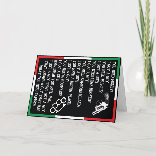 CARTÃO DA MARCA DE CHAMADA, COMÉDIA ITALIANA (Frente)