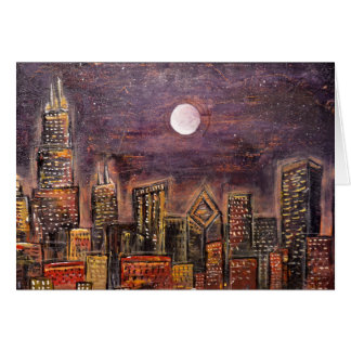 Cartão © da meia-noite de Chicago