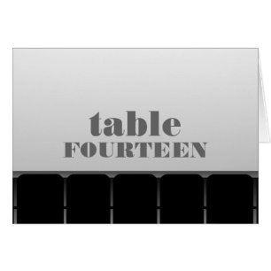 Cartão da mesa do cinema, cinza