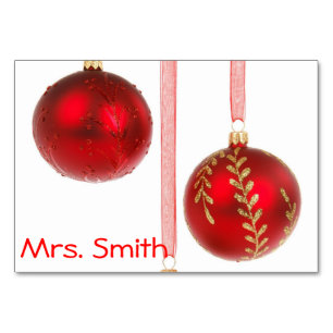 Cartão da mesa do Natal