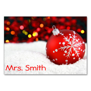 Cartão da mesa do Natal