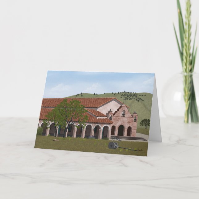 Cartão da missão de Califórnia, vazio para dentro (Frente)