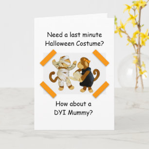 Cartão da múmia do macaco Halloween