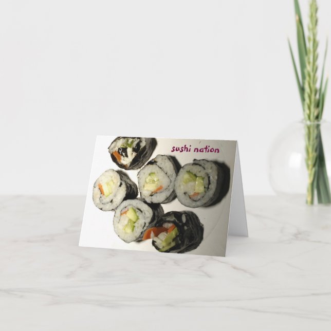 Cartão da nação do sushi (Frente)