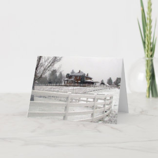 Cartão da neve do Natal