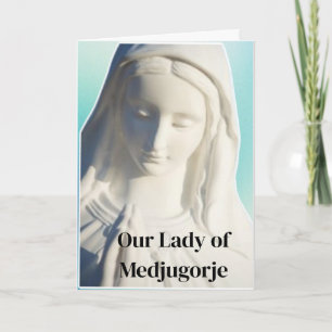 Cartão da Nossa Senhora de Medjugorje