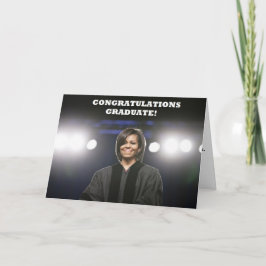 Cartão da Obama-Graduação de Michelle
