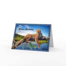 Cartão da ocasião da beleza da selva