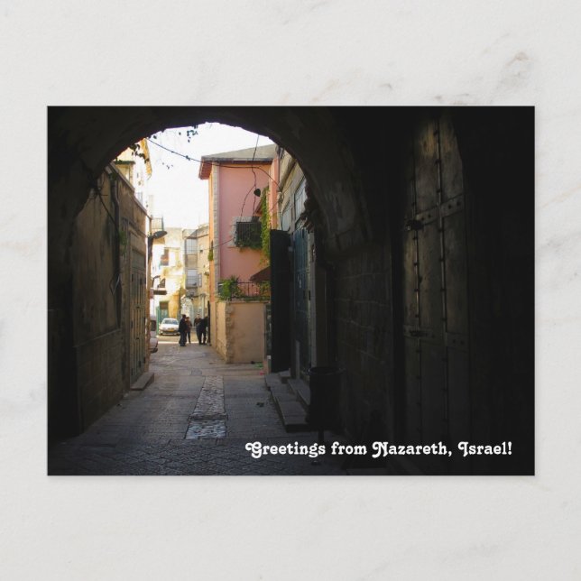 Cartão da opinião da rua de Nazareth (Frente)