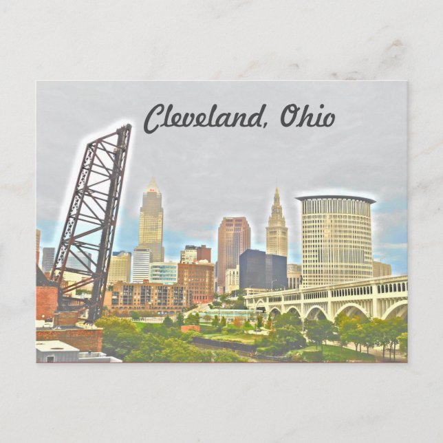 Cartão da opinião do Cisjordânia de Cleveland Ohio (Frente)