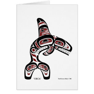 Cartão da orca pelo padeiro de Todd