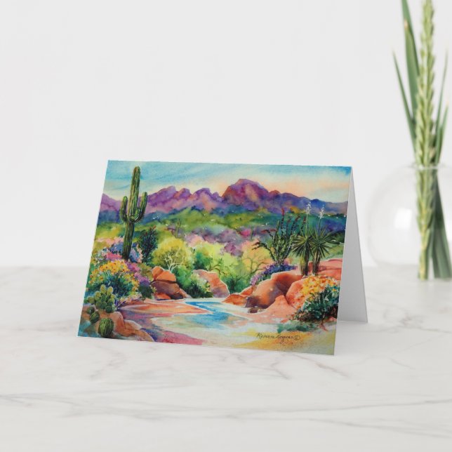 Cartão da paisagem da arizona (Frente)