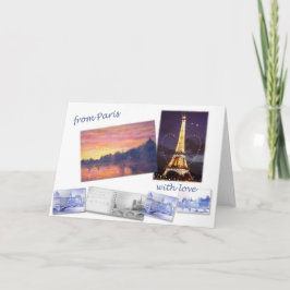 CARTÃO DA PAISAGEM DE PARIS