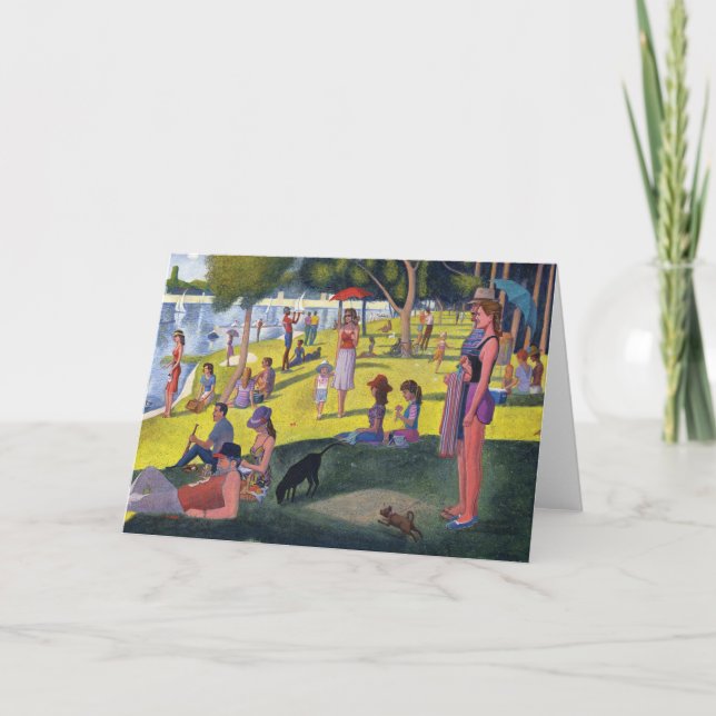 Cartão da paródia de Seurat (Frente)