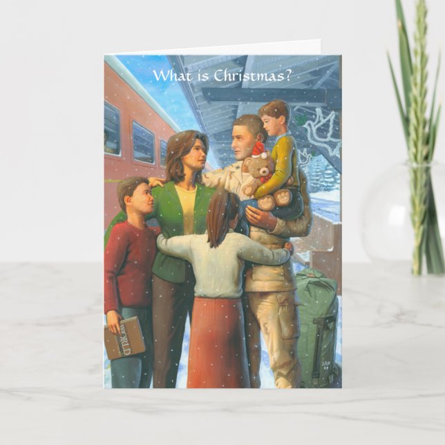 Cartão da partida do Natal (Frente)