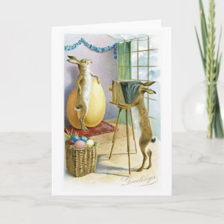 Cartão da páscoa do vintage
