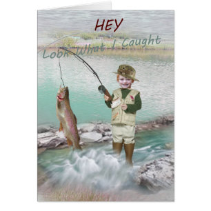 Cartão da pesca da truta