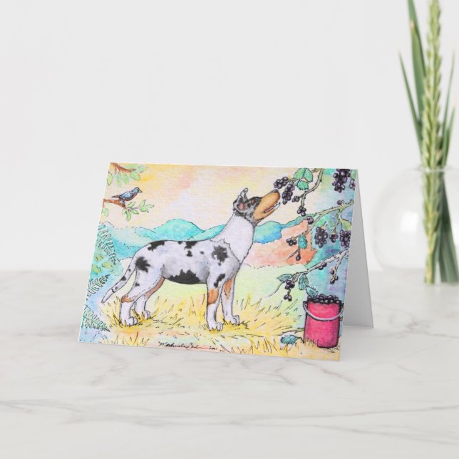 Cartão Da "Pickin'" 4x6 Notecard baga (Frente)