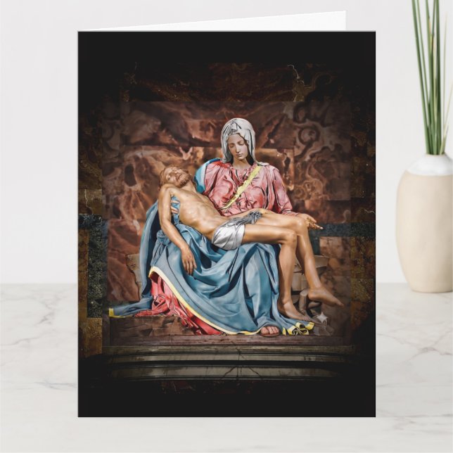 CARTÃO DA PIETÀ DE MIGUEL ÂNGELO (Frente)
