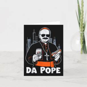 Cartão Da Pope Da América O Papa Leo Xiv Do Papa De Chica