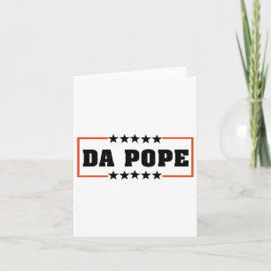 Cartão Da Pope Da América O Papa Leo Xiv Do Papa De Chica