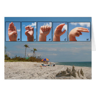 Cartão da praia de SLG