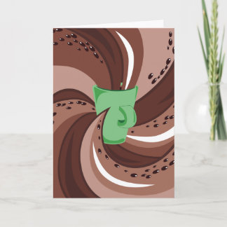 Cartão da precipitação do café