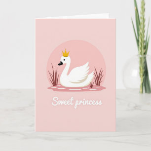 Cartão da Princesa Cisne Doce