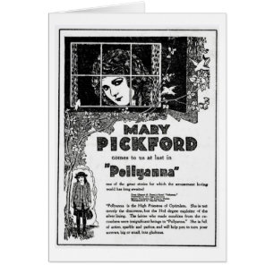 Cartão da propaganda de Mary Pickford Pollyanna