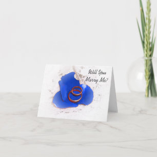 Cartão da proposta do casamento você casar-me-á
