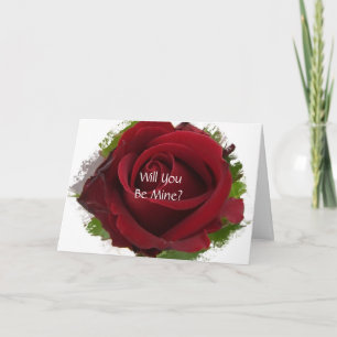 Cartão da proposta do casamento você casar-me-á