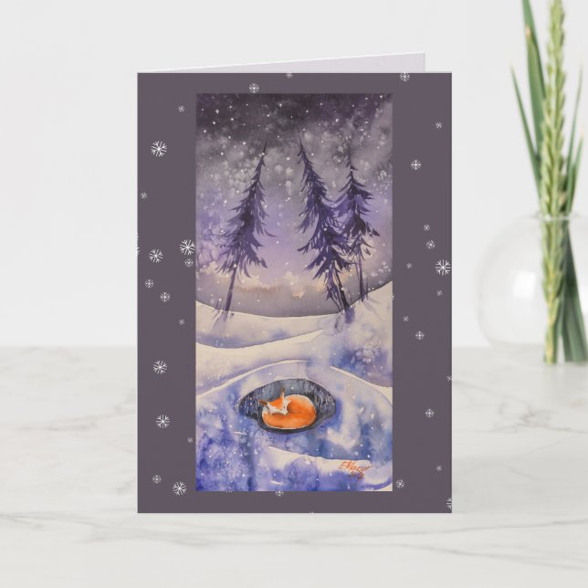 Cartão da raposa do sono (Frente)