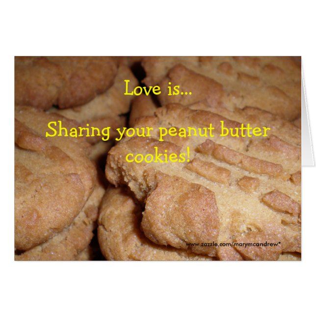 Cartão da receita do biscoito de manteiga do (Frente Horizontal)