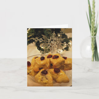 Cartão da receita do biscoito do Natal