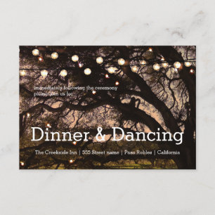 Cartão da recepção da faísca do jardim