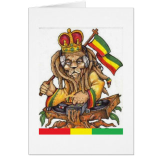 cartão da reggae