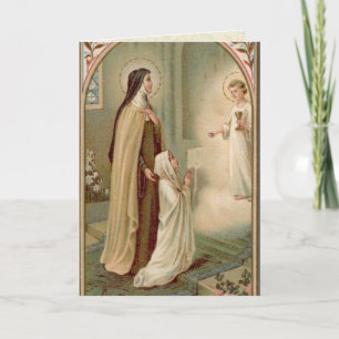 Cartão da Sagrada Comunhão de Sta. Teresa