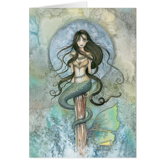 Cartão da Sereia por Molly Harrison (Frente)
