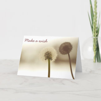 Cartão da sombra do dente-de-leão