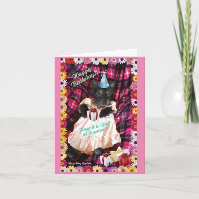 Cartão da surpresa do aniversário (Frente)