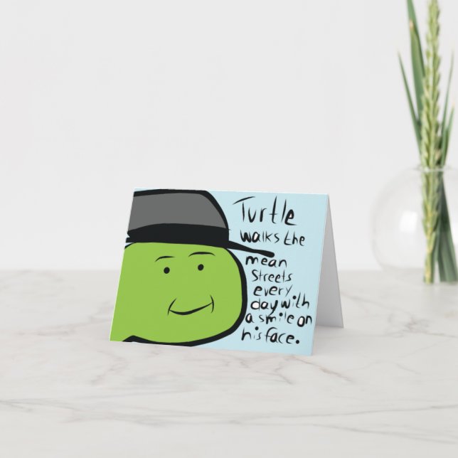 Cartão da tartaruga (Frente)