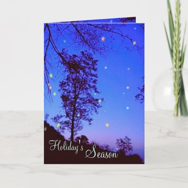 Cartão da Temporada de Feriados (Frente)