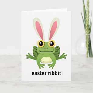Cartão da Temporada de Páscoa Ribbit