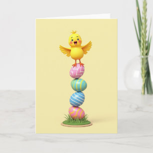 Cartão da Torre de Ovos da Feliz Primavera